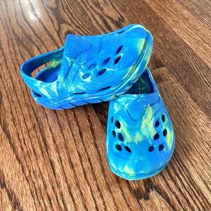 Baby Clog Blue Green Water Shoes - Size 4